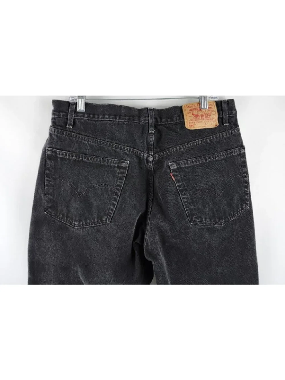 Levis 550 Jeans Mens 38x29 Black Y2K Vintage 90s Baggy Relaxed Fit Denim